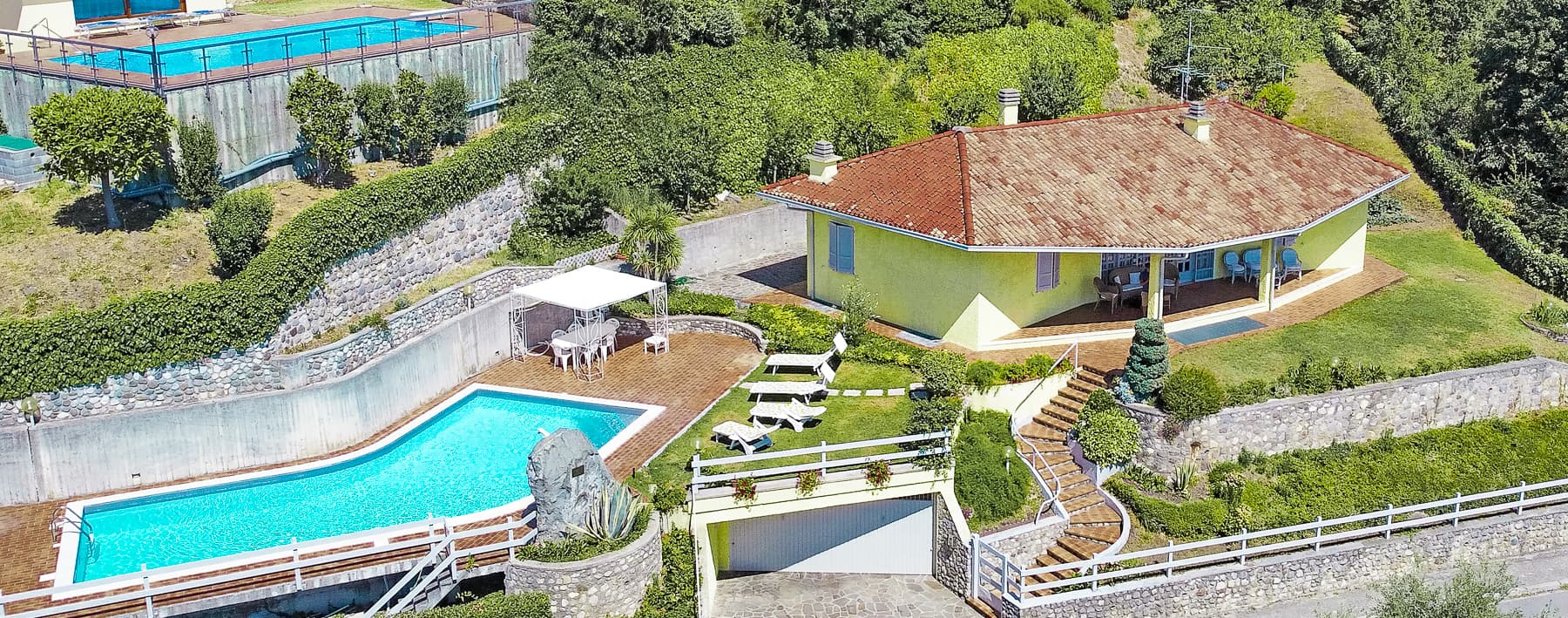 Villa con Piscina e Vista Lago, Lago di Garda